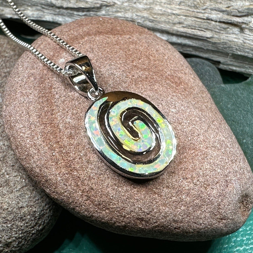 Aurora Celtic Spiral Necklace