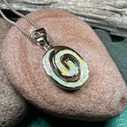 Aurora Celtic Spiral Necklace