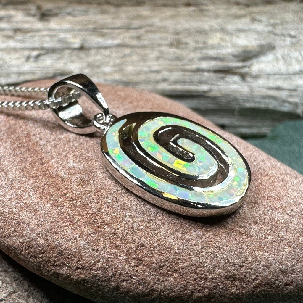 Aurora Celtic Spiral Necklace