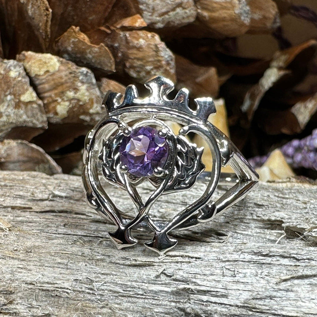 Dedication Luckenbooth Amethyst Ring
