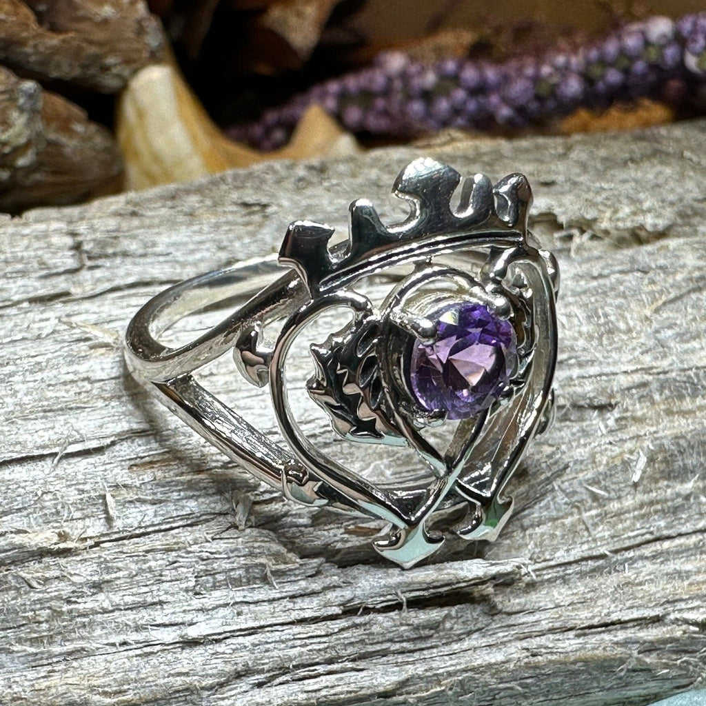 Dedication Luckenbooth Amethyst Ring