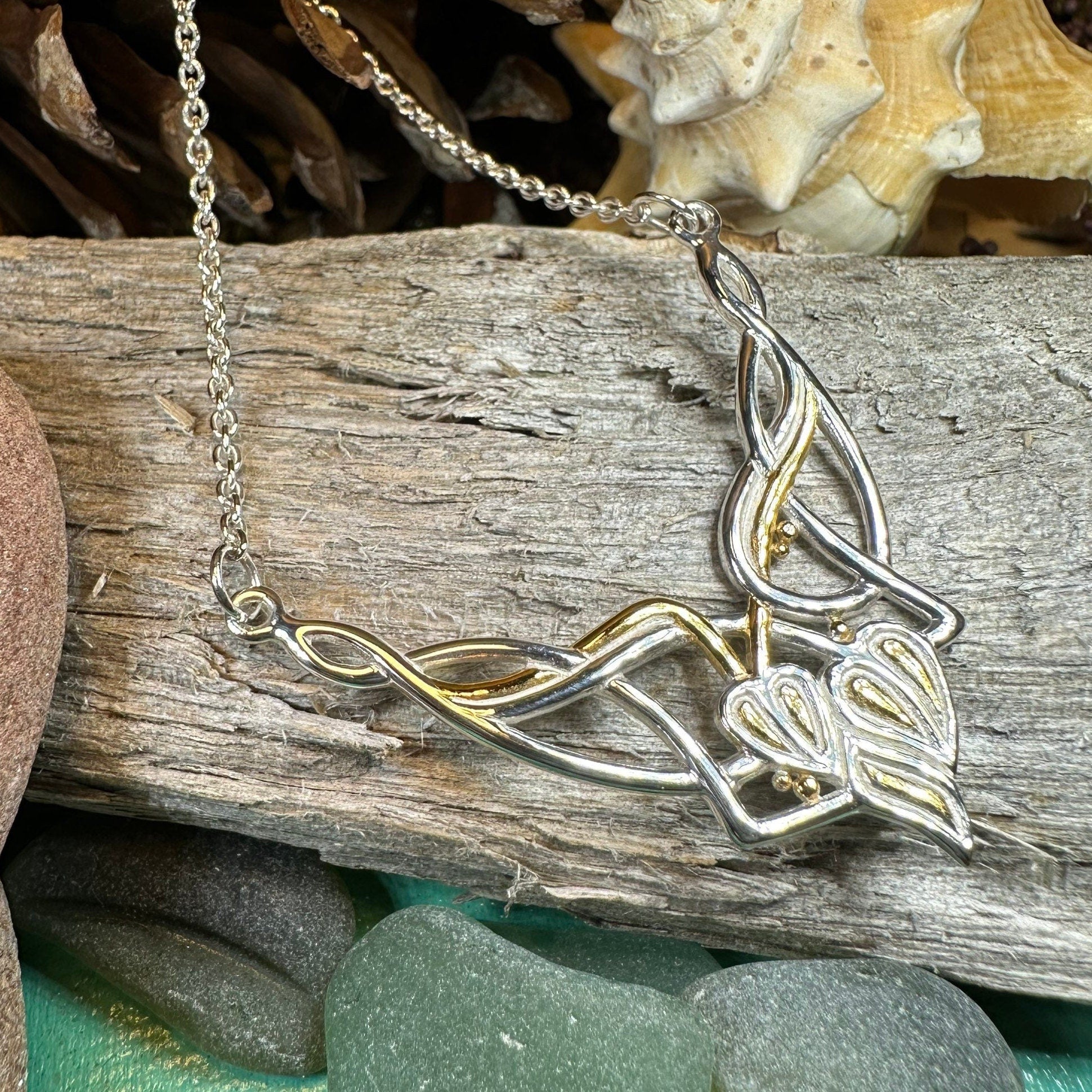 Meadow Celtic Leaf Necklace