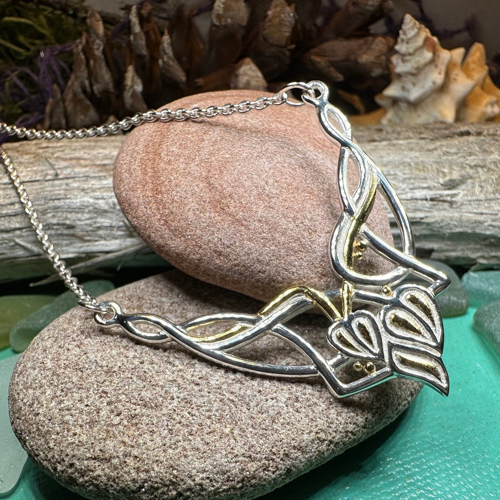 Meadow Celtic Leaf Necklace