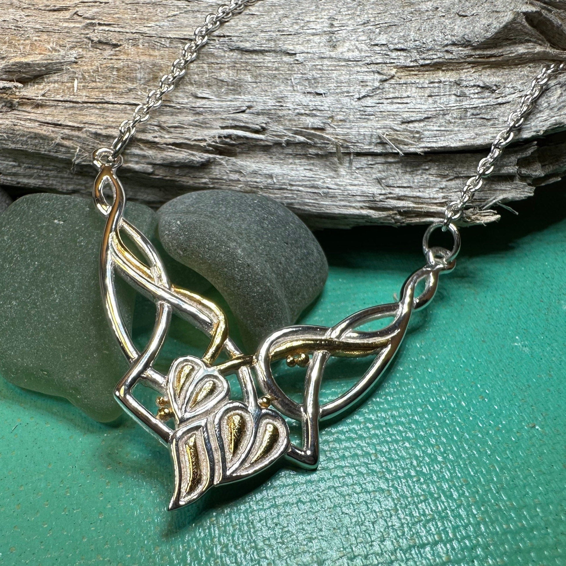 Meadow Celtic Leaf Necklace