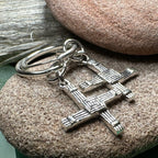 Saint Brigid's Cross Hoop Earrings