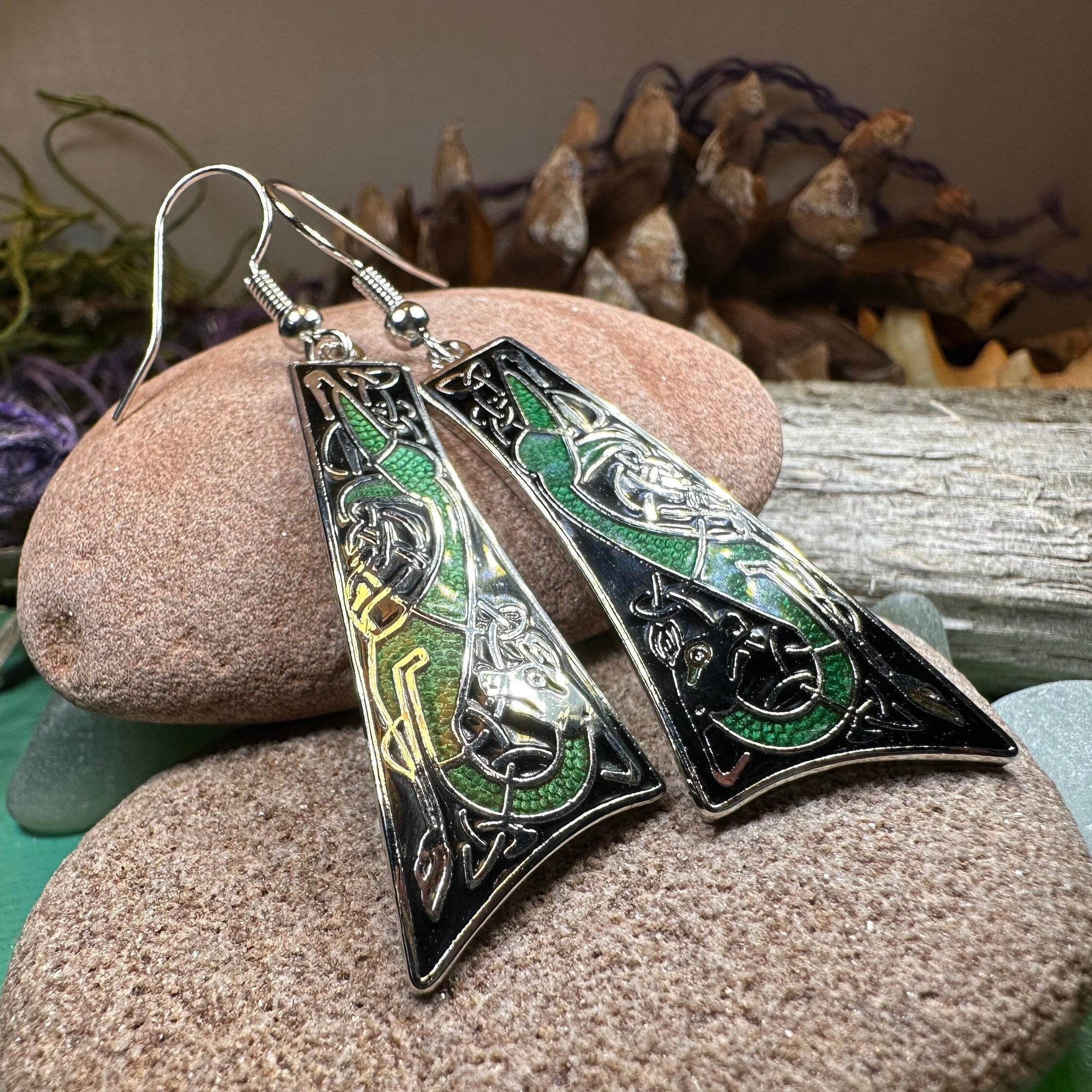Dorcha Celtic Earrings