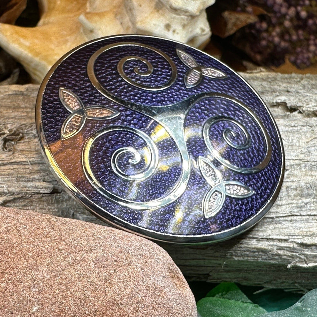 Vortex Celtic Spiral Brooch