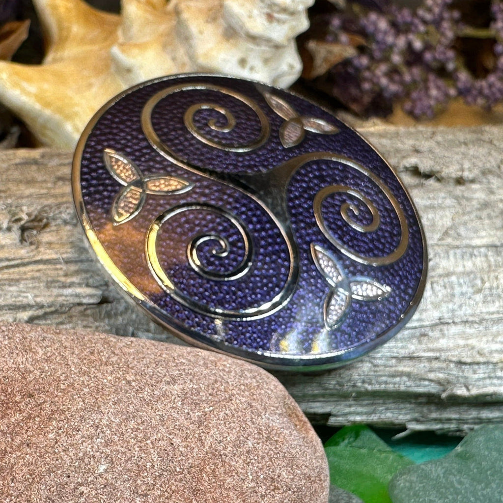 Vortex Celtic Spiral Brooch