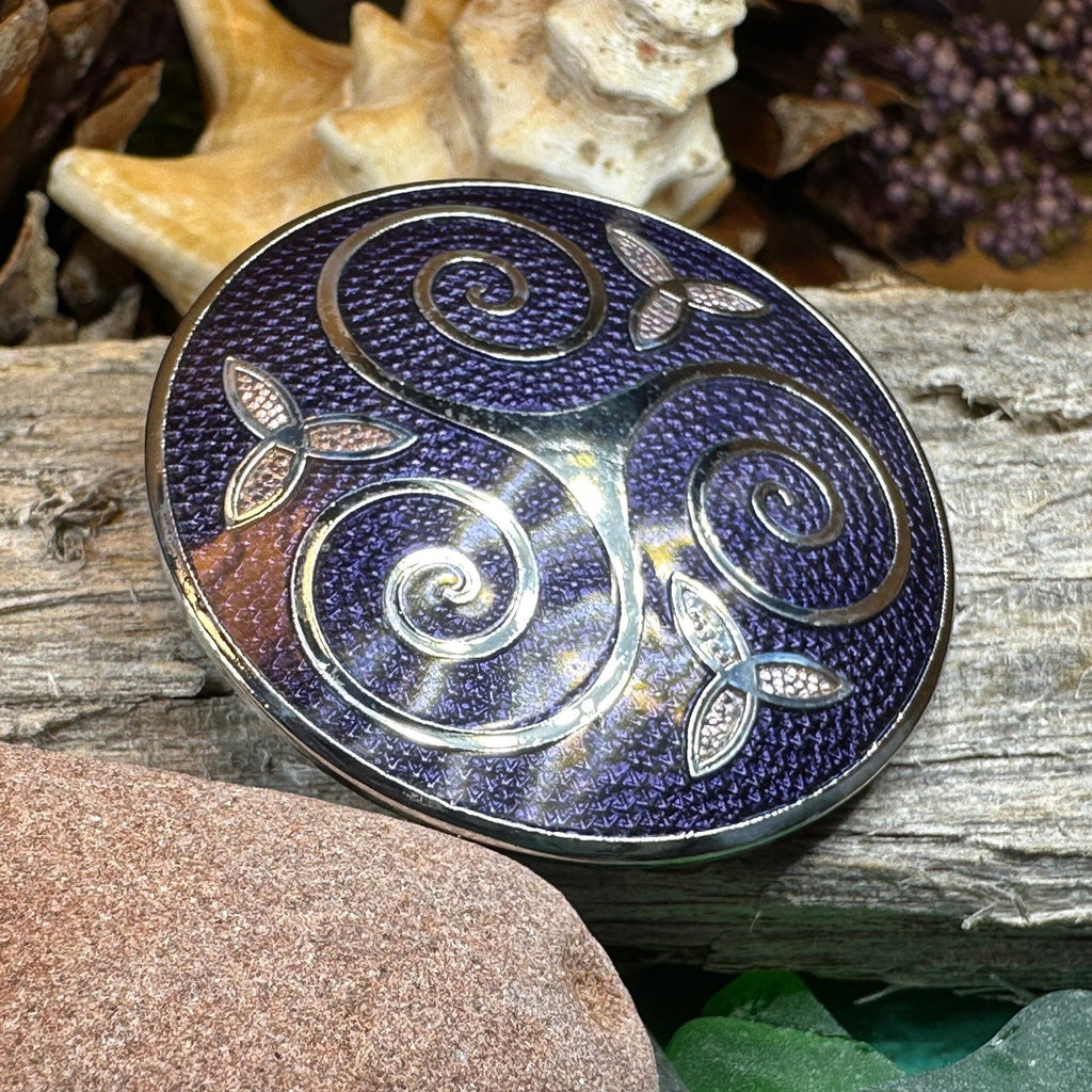 Vortex Celtic Spiral Brooch
