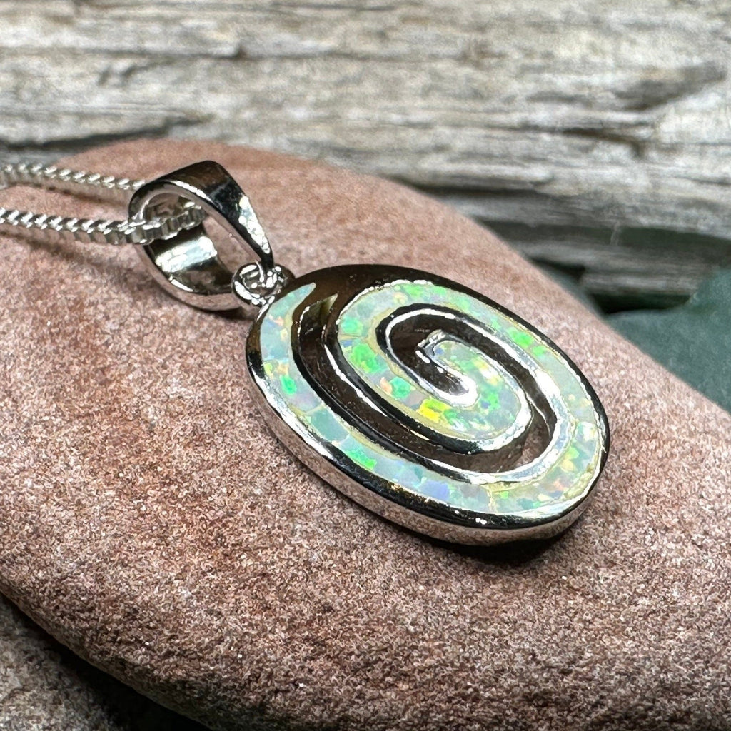 Aurora Celtic Spiral Necklace