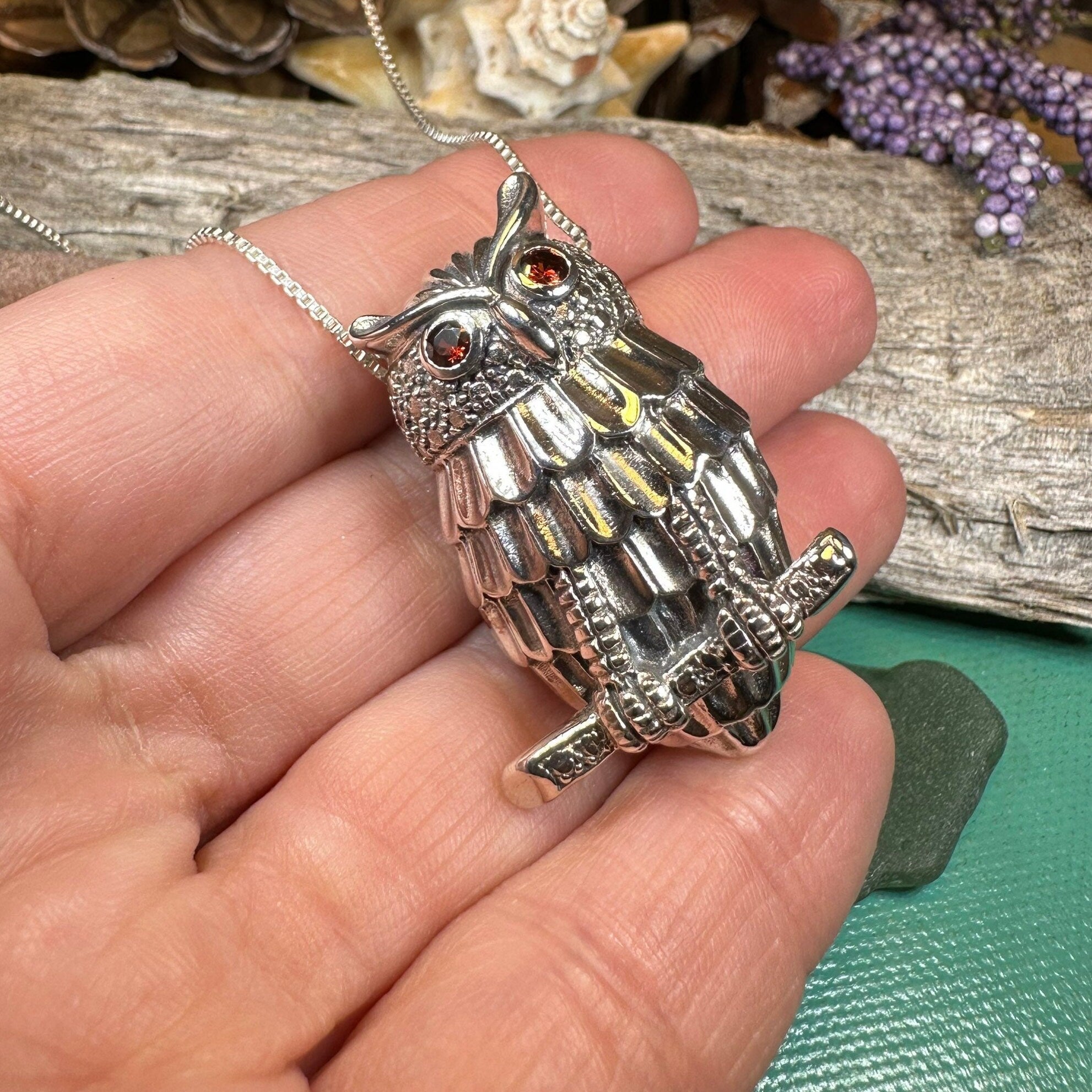 Athena Owl Necklace & Brooch