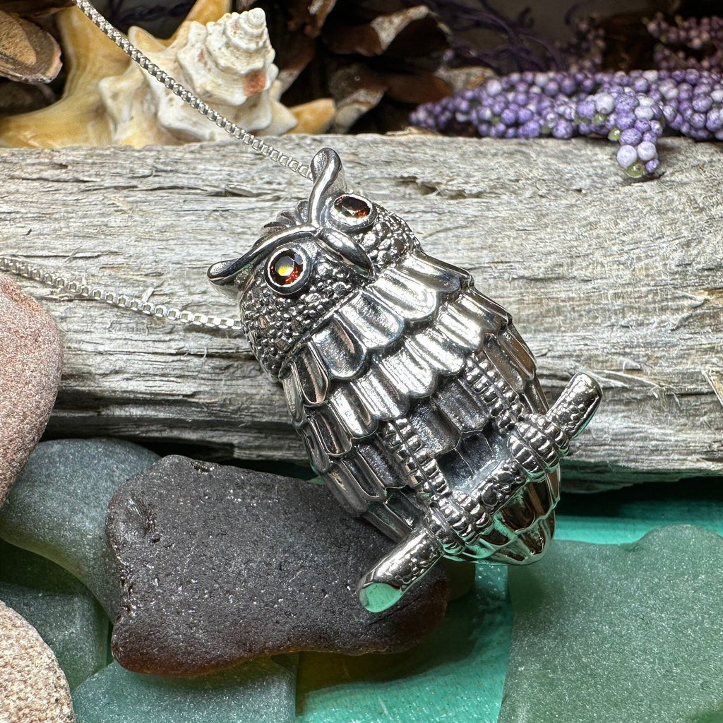 Athena Owl Necklace & Brooch