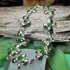 Emerald Shamrock Irish Bracelet