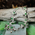 Emerald Shamrock Irish Bracelet