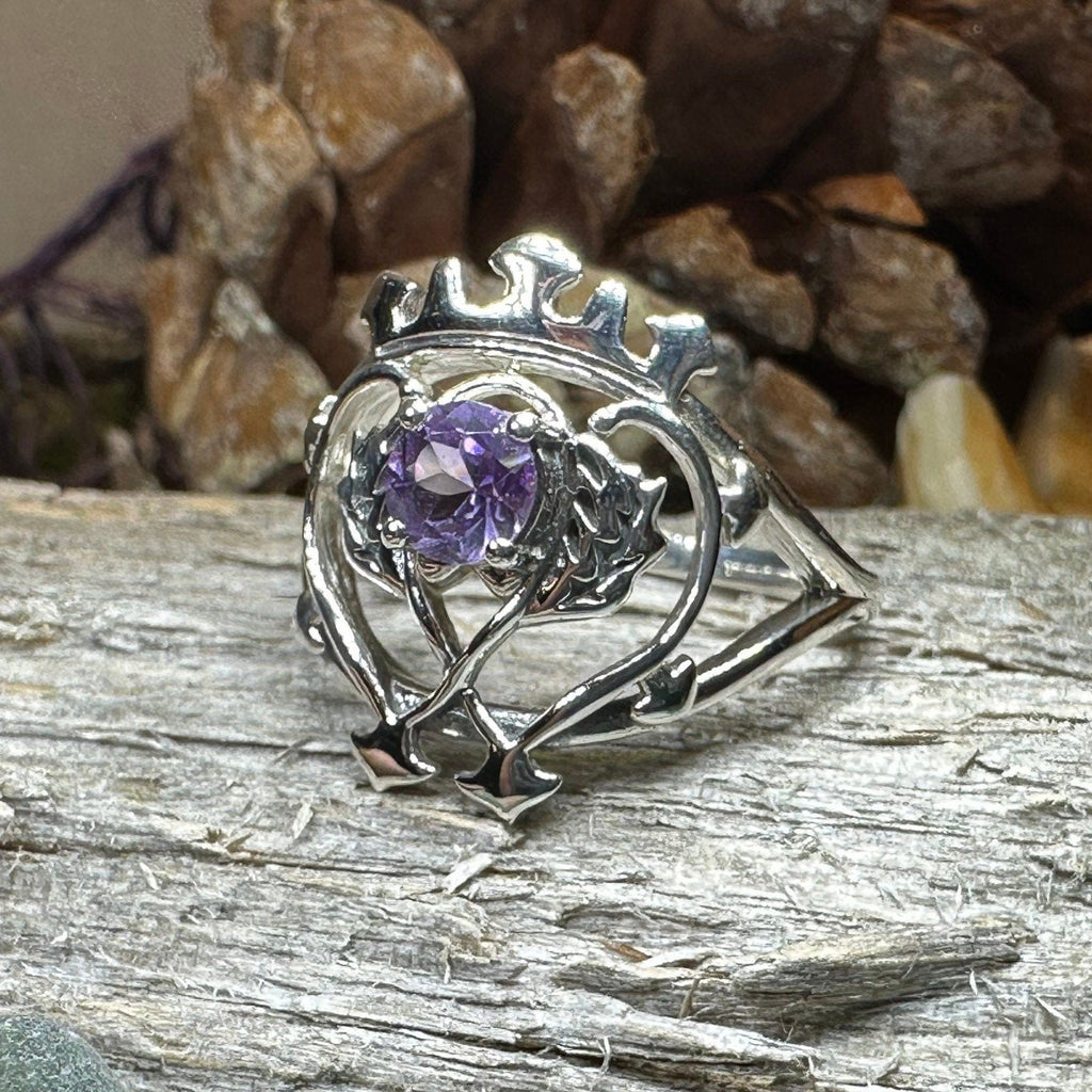 Dedication Luckenbooth Amethyst Ring