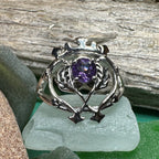 Dedication Luckenbooth Amethyst Ring