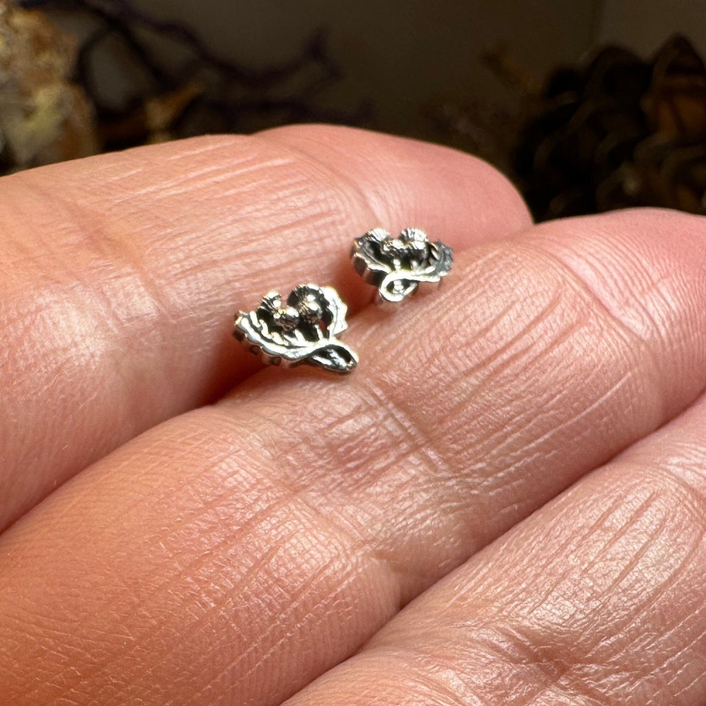 Petite Double Thistle Earrings