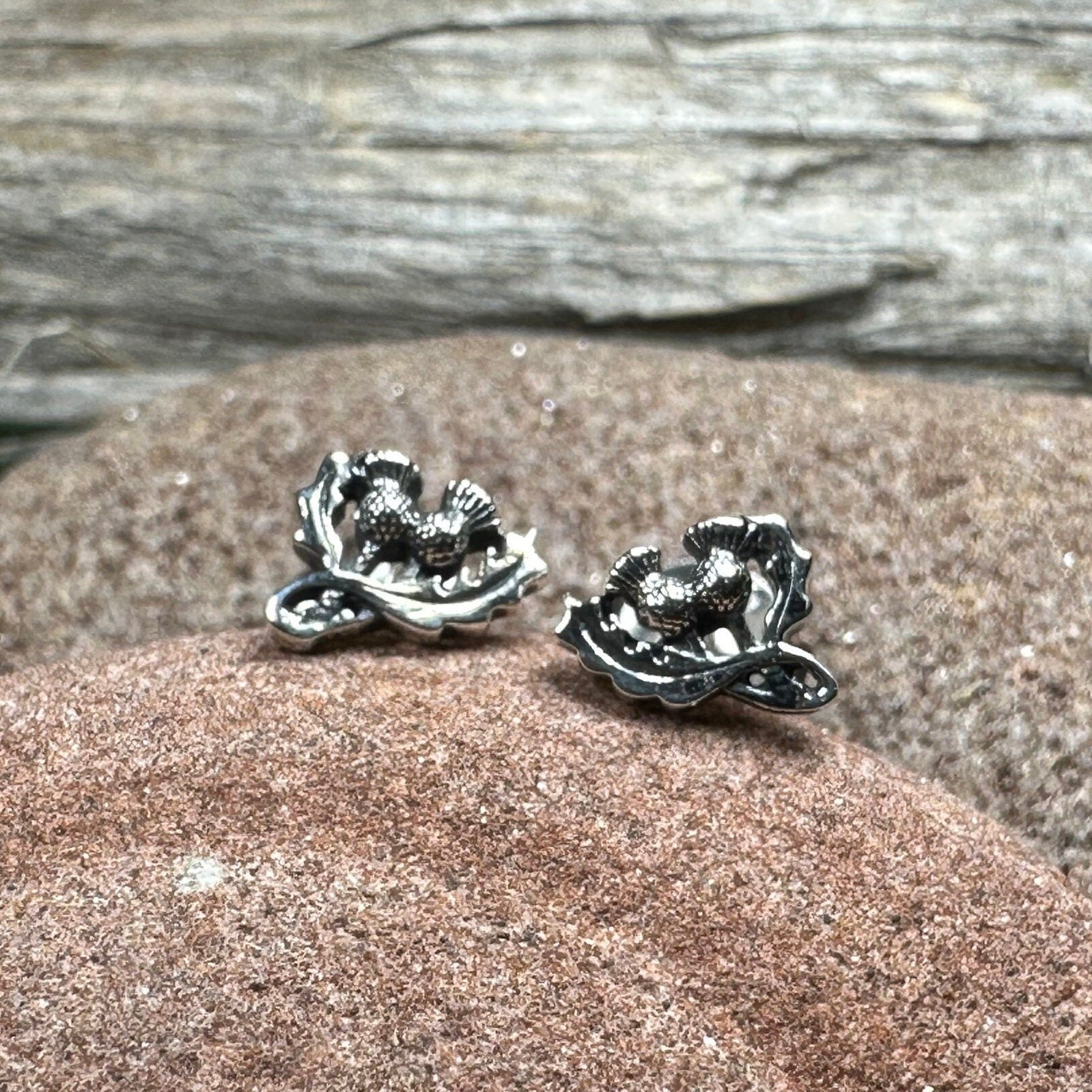 Petite Double Thistle Earrings