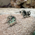 Eilonwy Welsh Dragon Stud Earrings