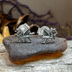 Petite Welsh Dragon Stud Earrings