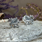 Petite Welsh Dragon Stud Earrings