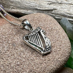 Green Enamel Harp Necklace