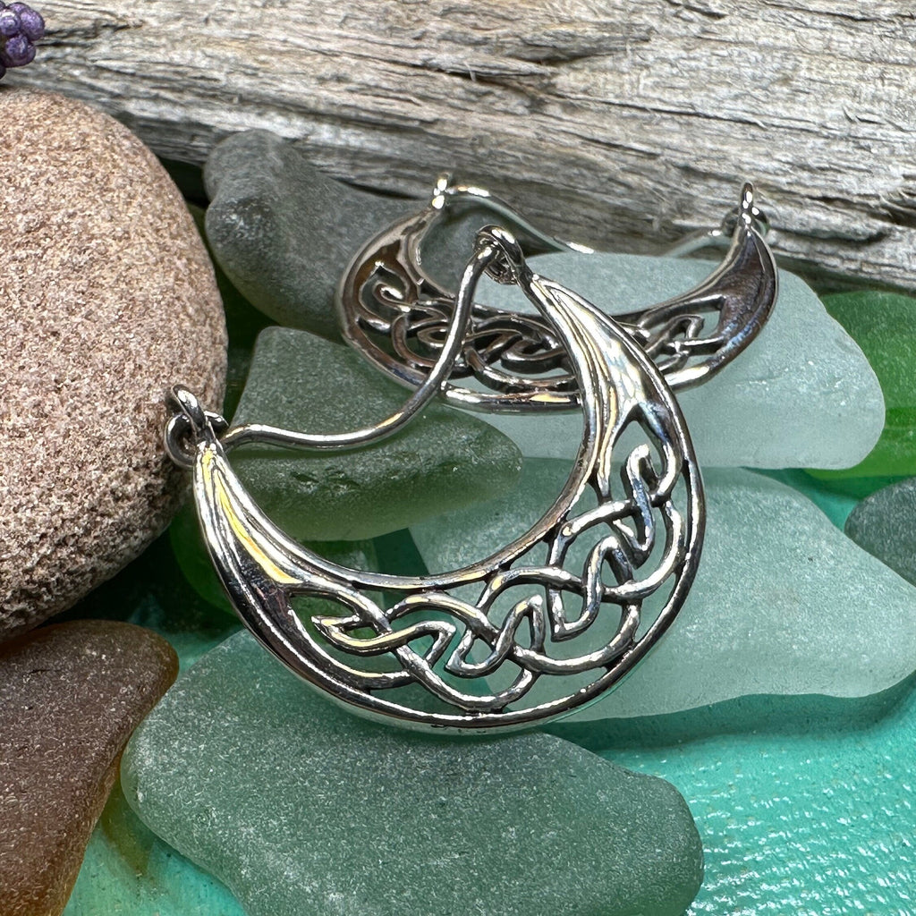 Carys Celtic Hoop Earrings