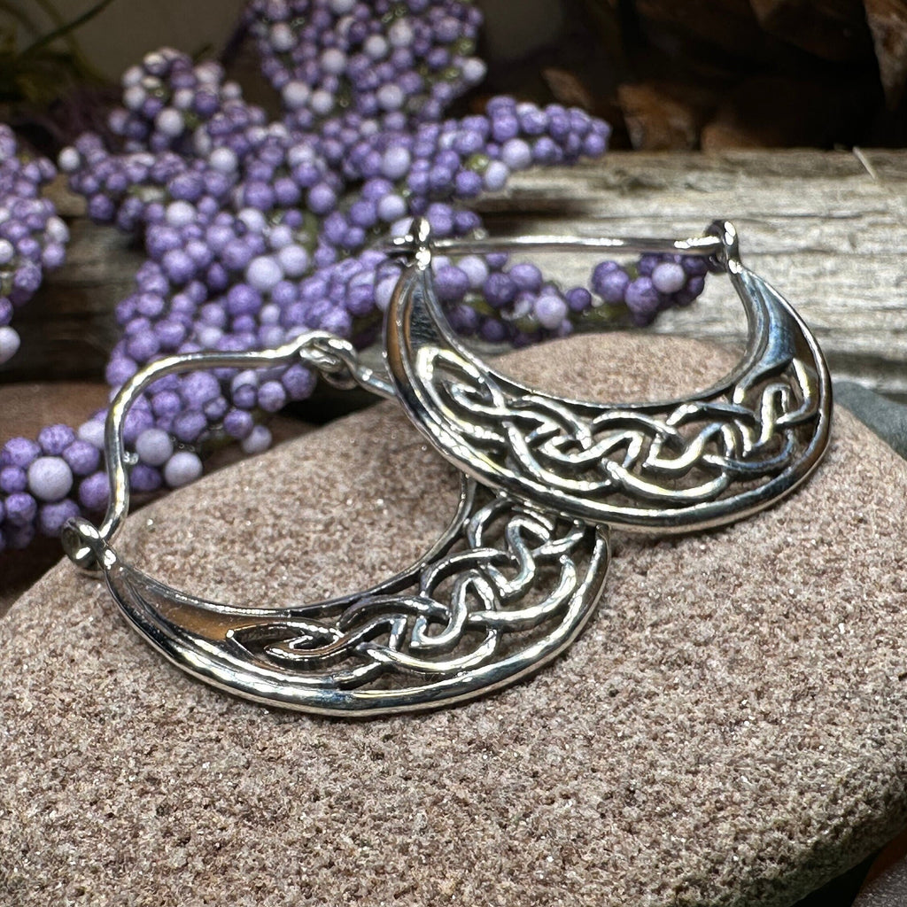 Carys Celtic Hoop Earrings