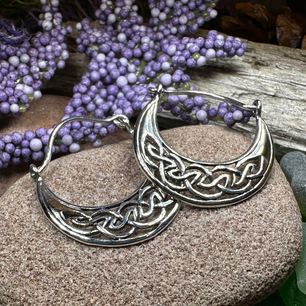 Carys Celtic Hoop Earrings