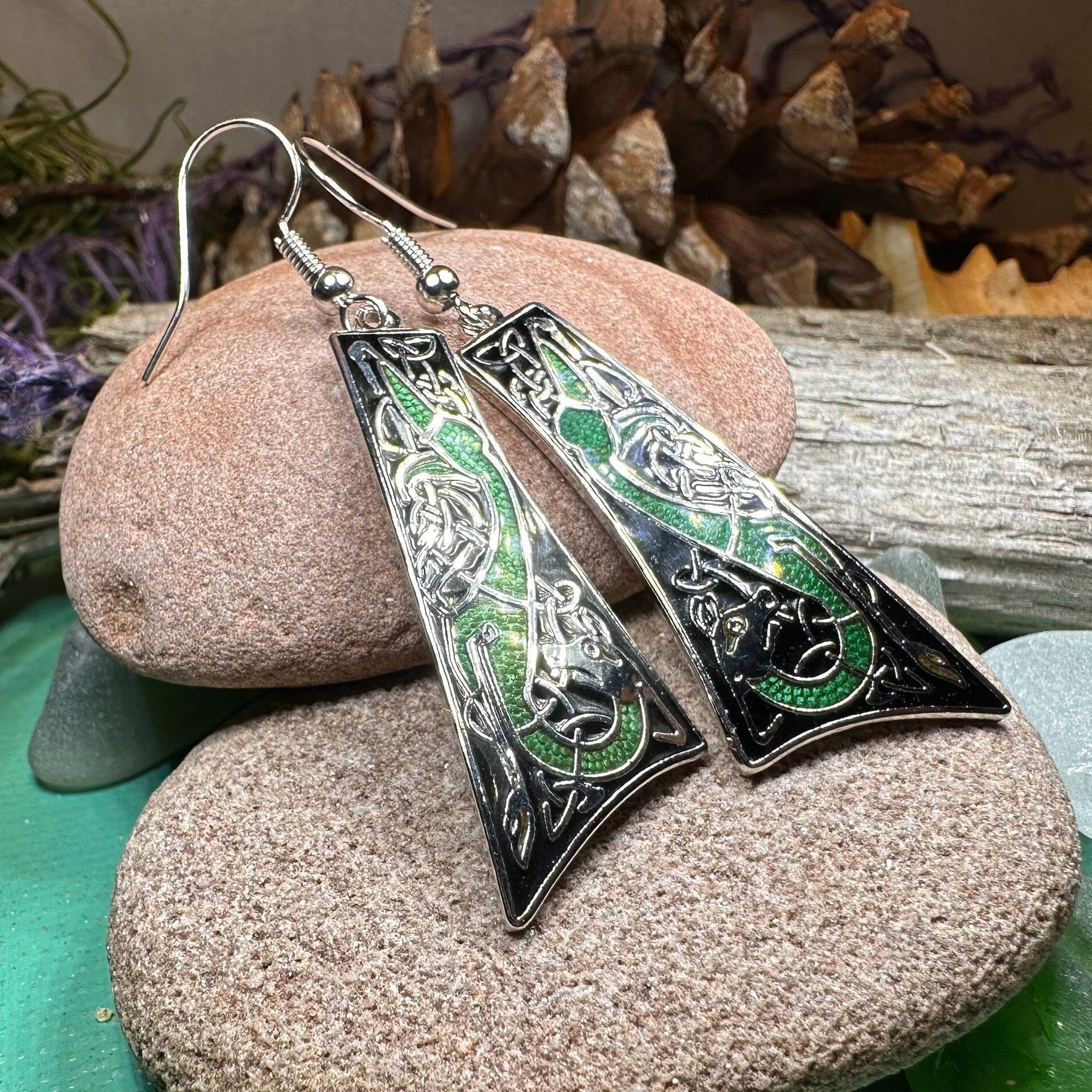 Dorcha Celtic Earrings