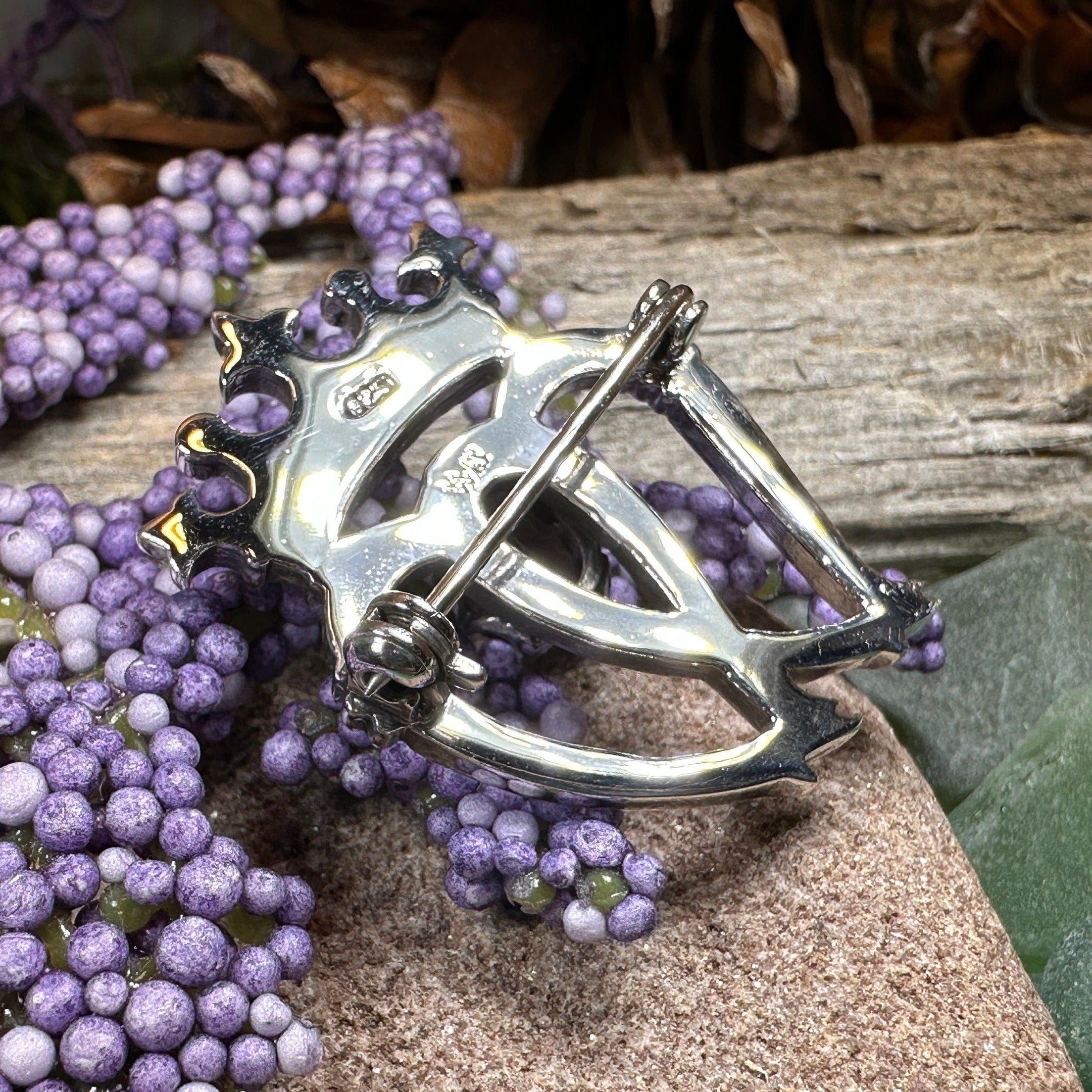 Scottish Amethyst Luckenbooth Brooch