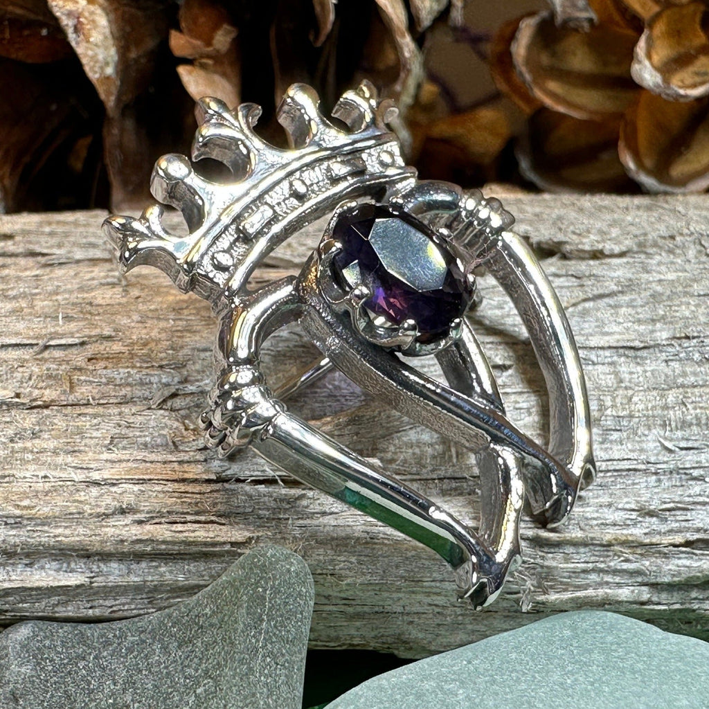 Scottish Amethyst Luckenbooth Brooch