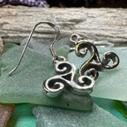 Siôn Celtic Spiral Earrings