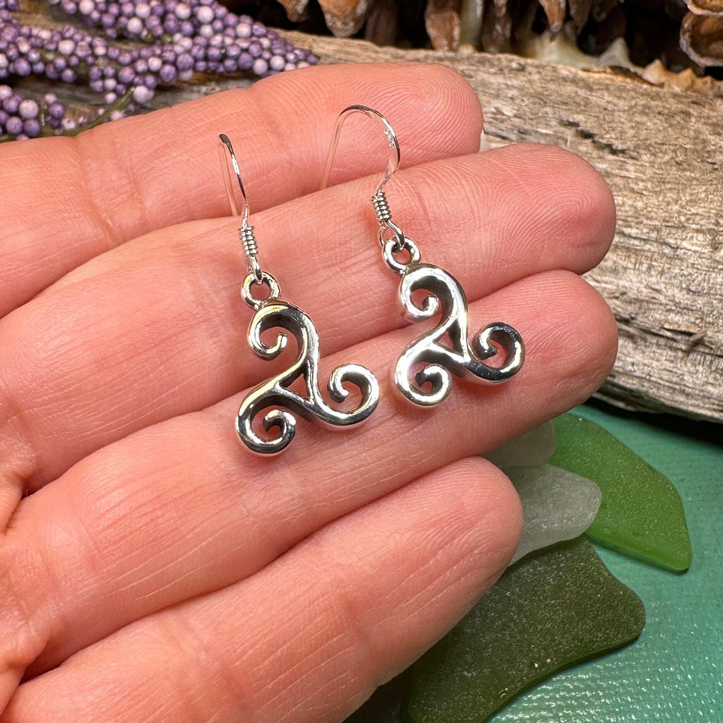 Siôn Celtic Spiral Earrings
