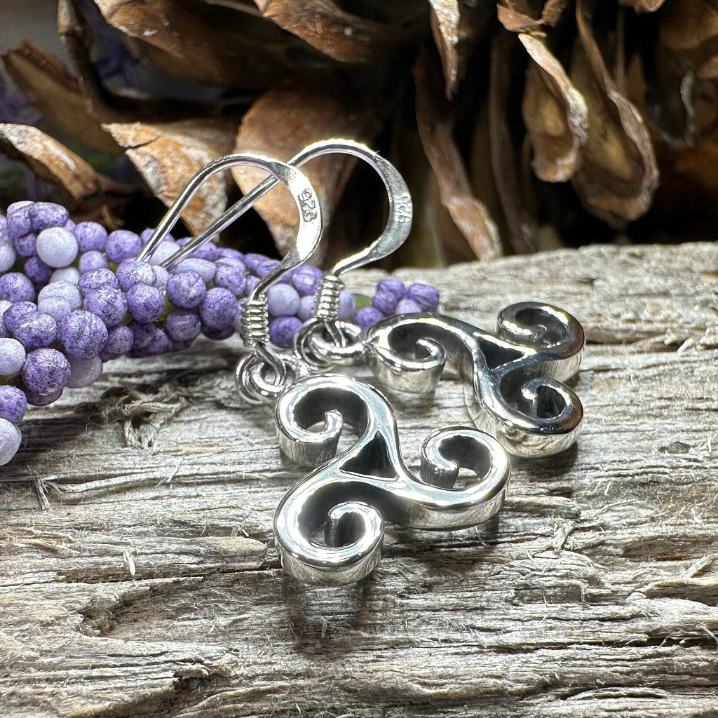 Siôn Celtic Spiral Earrings