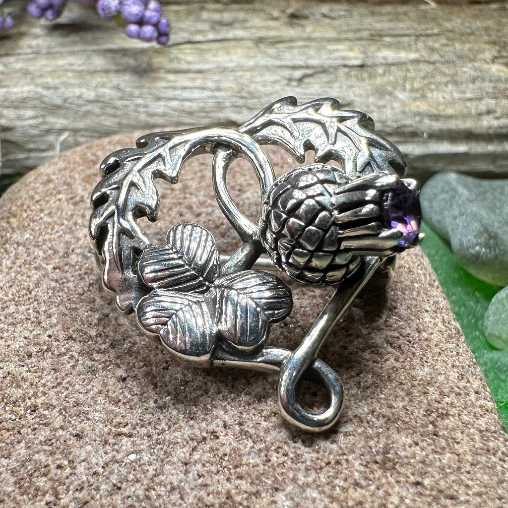 Thistle & Shamrock Brooch