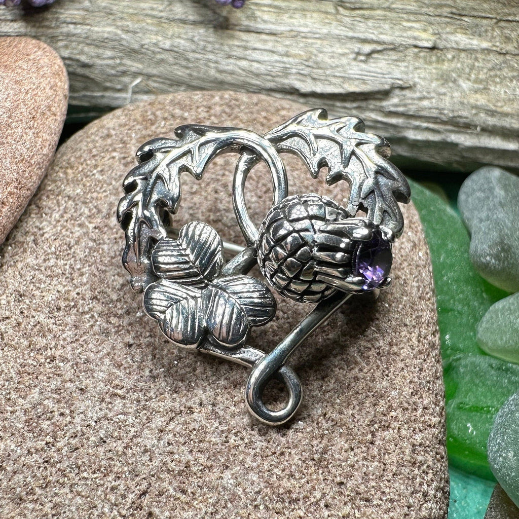 Thistle & Shamrock Brooch