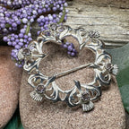 Arran Amethyst Thistle Brooch