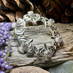 Arran Amethyst Thistle Brooch