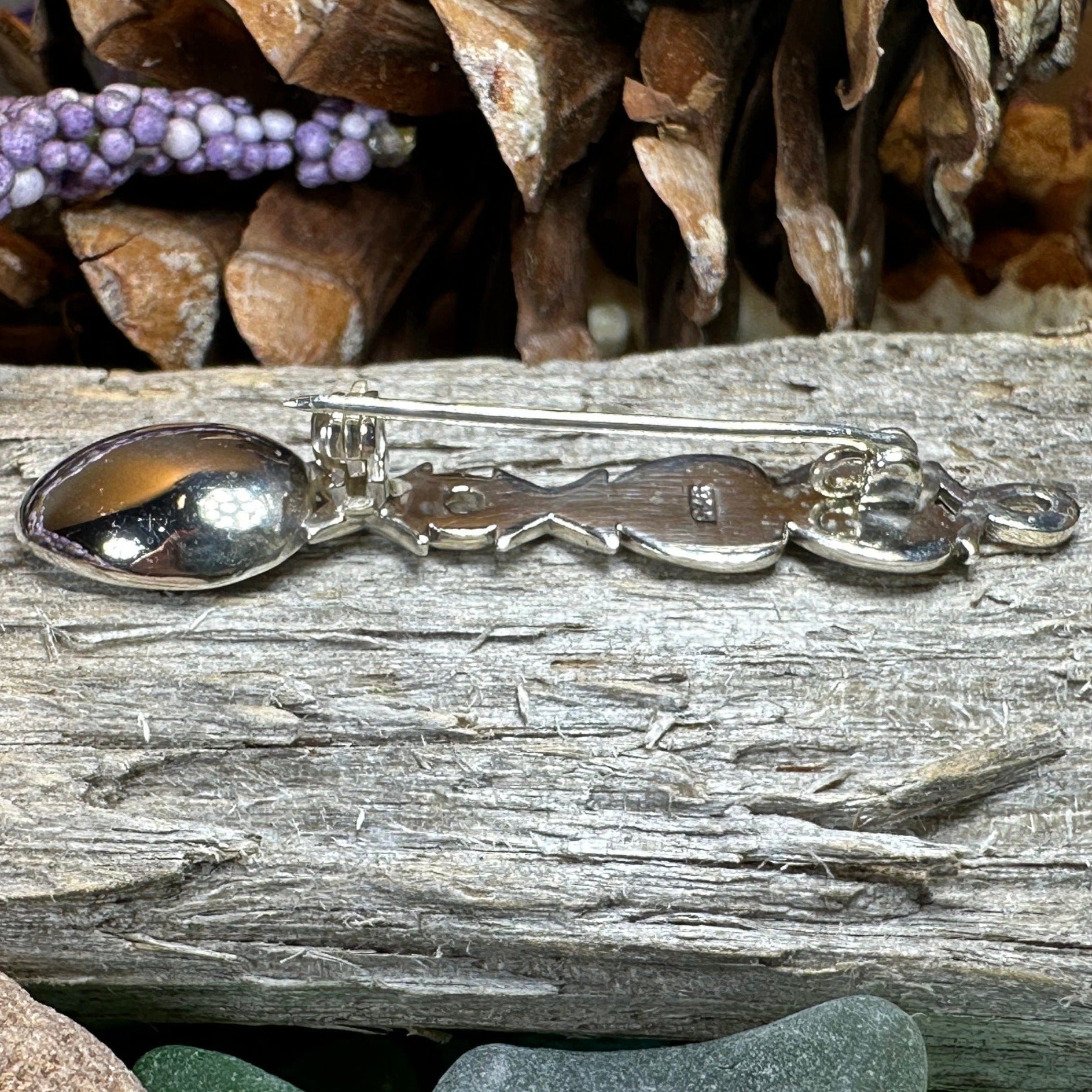 Hugs & Kisses Love Spoon Brooch