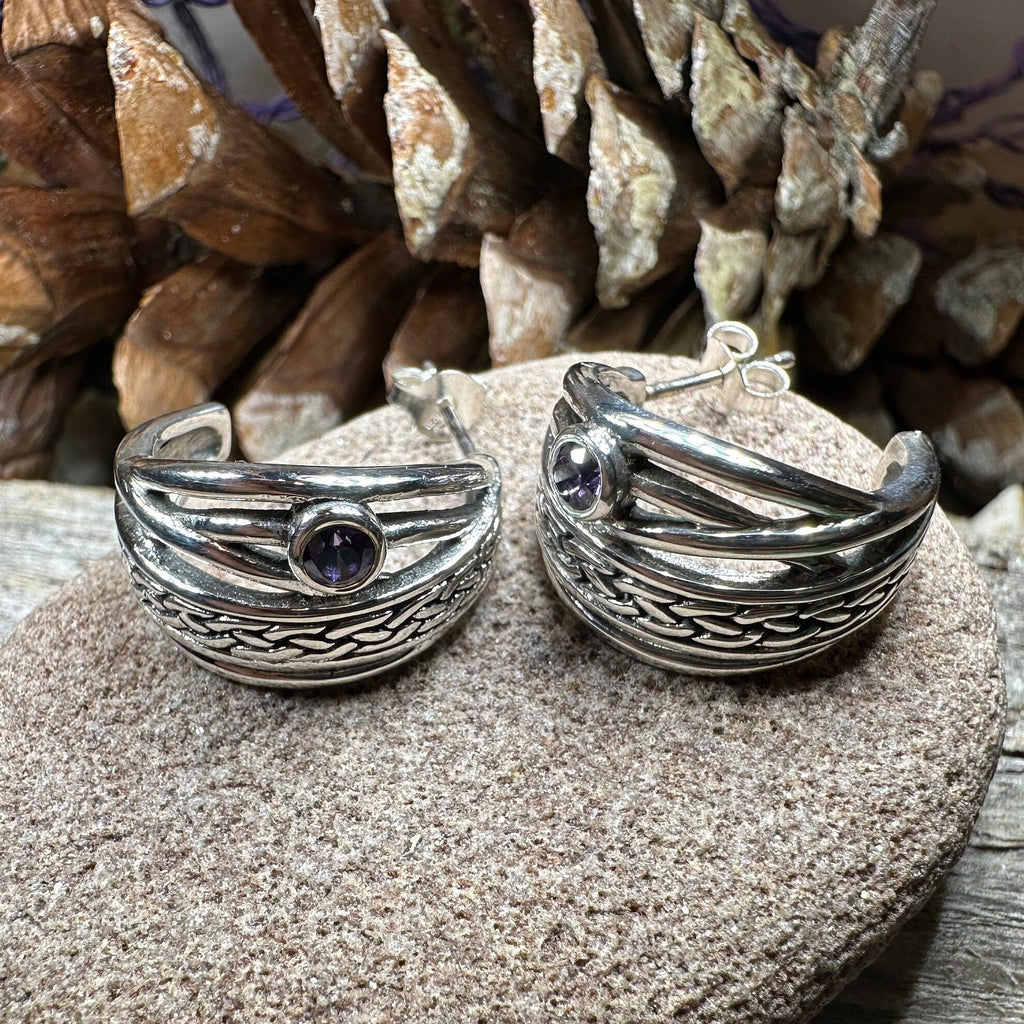 Raela Celtic Hoop Earrings