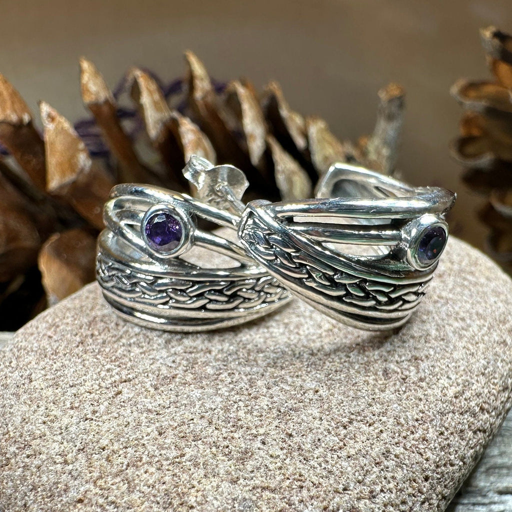 Raela Celtic Hoop Earrings