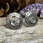 Perla Triple Spiral Post Earrings
