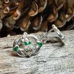 Dalia Claddagh Stud Earrings