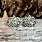 Dalia Claddagh Stud Earrings