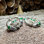 Dalia Claddagh Stud Earrings