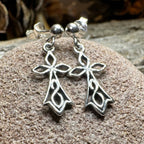 Sweet Celtic Cross Post Earrings