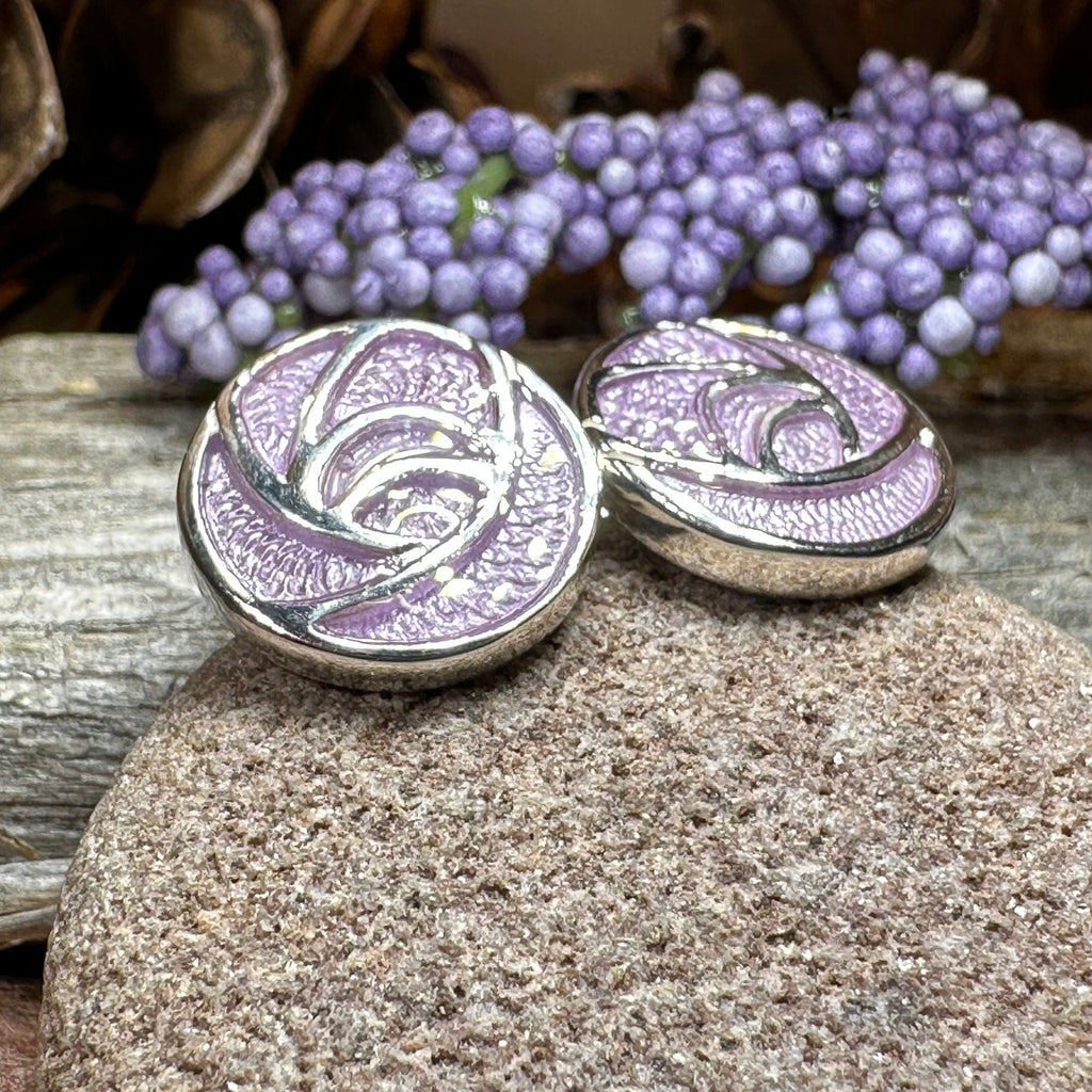 Scottish Bloom Mackintosh Rose Post Earrings