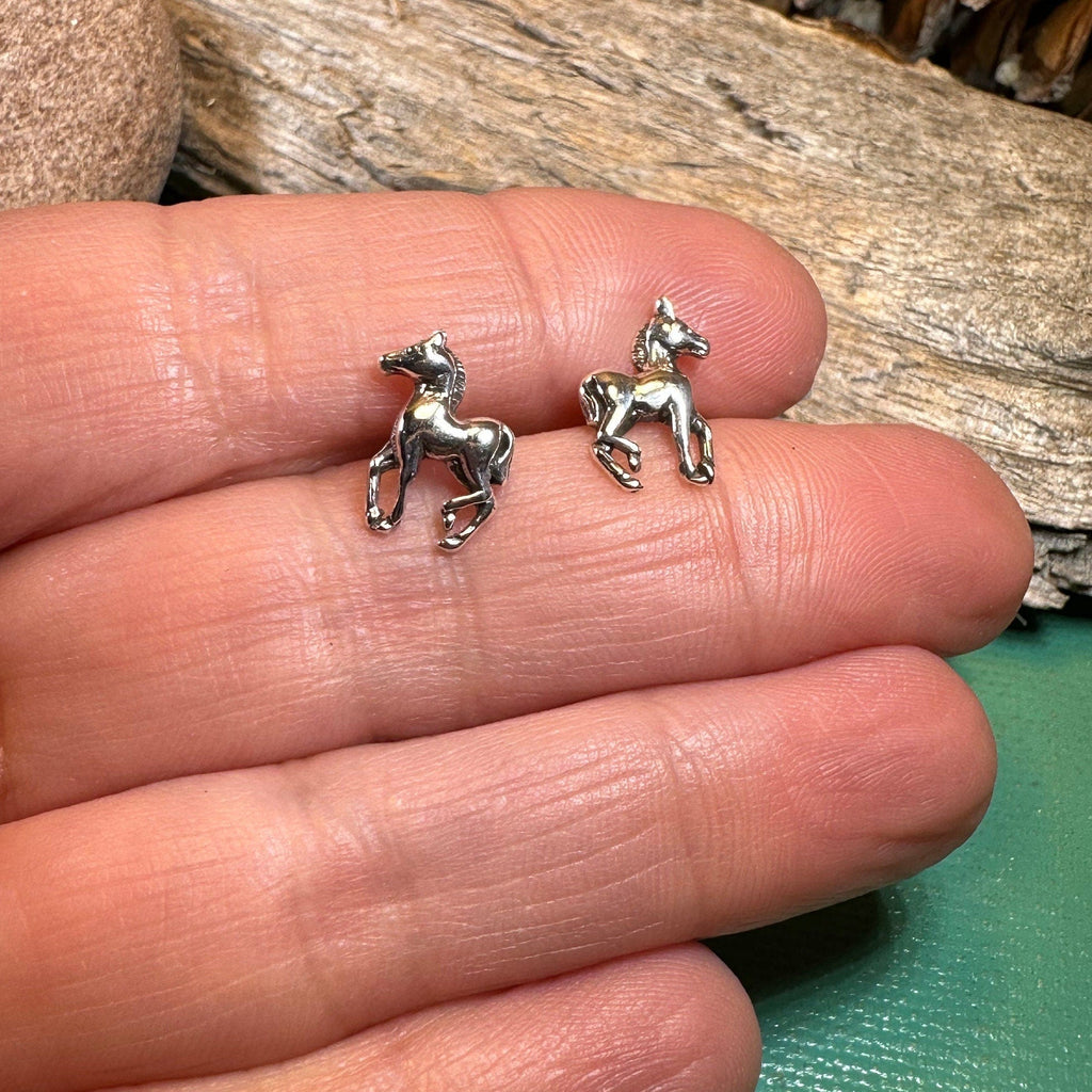 Prancing Horse Post Earrings