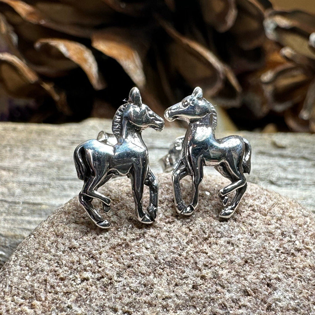 Prancing Horse Post Earrings